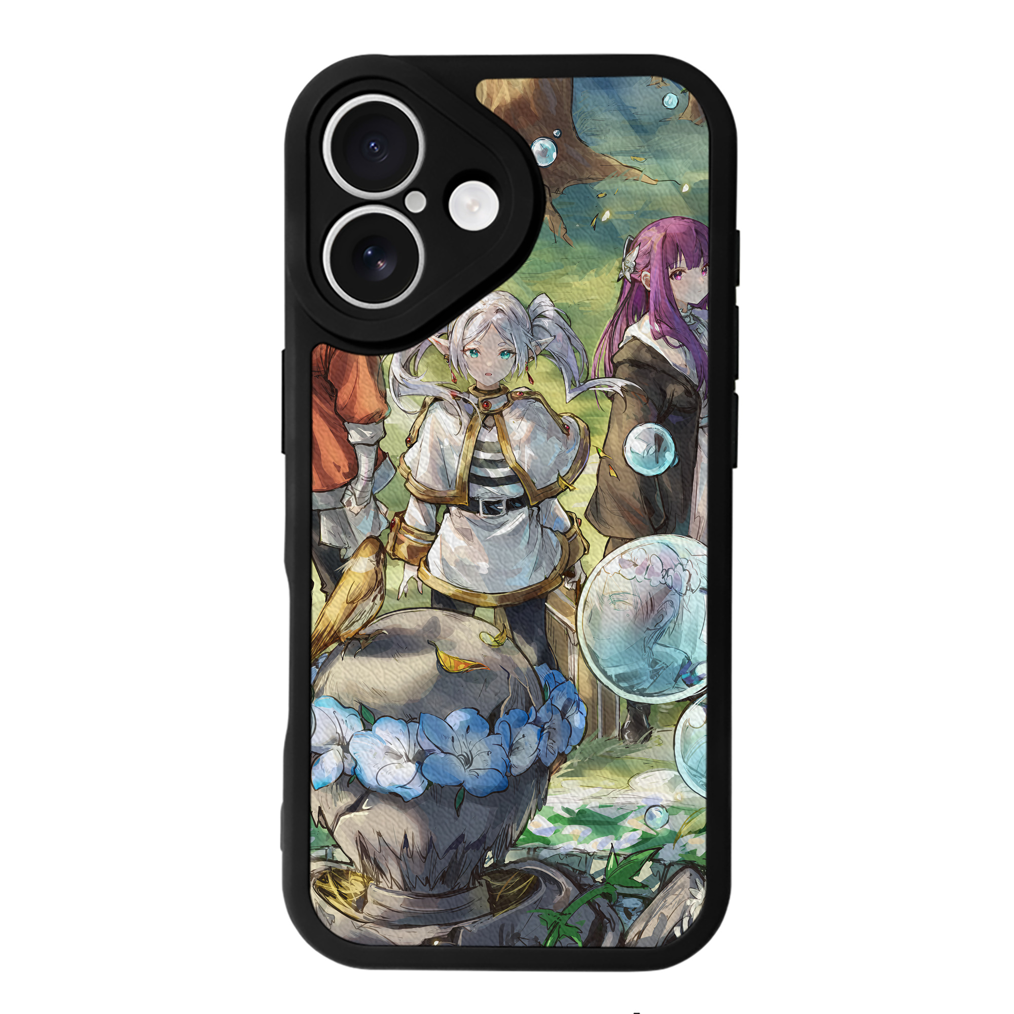 （画像用） 葬送のフリーレン Frieren 【iPhone 16シリーズ対応】シリコンスマホケース（レザー調） 材質：シリコン